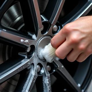 Grundig rengøring af bilfælg